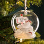 Personalised North Pole Polar Bear Family Bauble, thumbnail 4 of 5