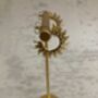 Minimalist Sun 18 K Gold Plated Ear Studs, thumbnail 8 of 8