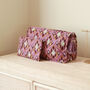 Large Abstract Pattern Quilted Cotton Cosmetic Wash Bag, thumbnail 2 of 4
