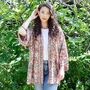 Red, Blue And Orange Paisley Viscose Summer Jacket, thumbnail 1 of 6