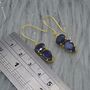 Sapphire Earrings: Gold Or Silver, Minimalist Jewelry, thumbnail 7 of 11