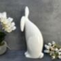 Large 43cm White Porcelain Floppy Ear Bunny Rabbit Gift, thumbnail 6 of 12