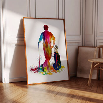 Personalised Custom Golf Gift Print, 3 of 5