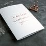 'I'd Be Lost Without You' Rose Gold Foil Card, thumbnail 1 of 3