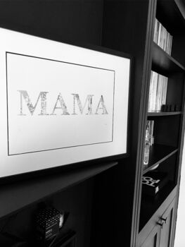 Mother's Day Mama Linear Illustration Print, 2 of 6