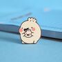 Dumpling Eating Enamel Pin | Cute Pin Badges, thumbnail 1 of 5