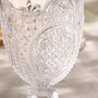 Set Of Four Baroque Glass Wine Goblets, thumbnail 4 of 8