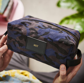 Personalised Camo Wash Bag, 2 of 5