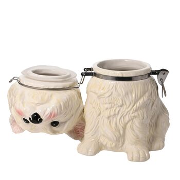 Ceramic West Highland Terrier Dog Biscuit Barrel Cookie Jar, 3 of 4