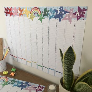 Rainbow, Star And Bugs 2022/23 Academic Wall Planner, 6 of 10