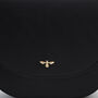 Beth Saddle Crossbody In Black, thumbnail 4 of 9