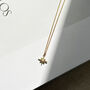 Lulia. Gold Plated Opal Star Pendant Necklace, thumbnail 2 of 4
