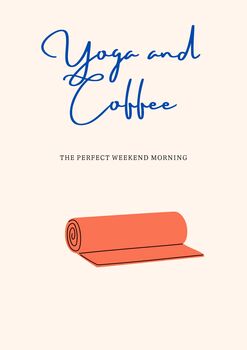 A4 Art Print, Yoga And Coffee, 5 of 5