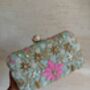 Floral Mint Green Clutch Bag, thumbnail 12 of 12