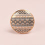 G Decor Geometric Patterned Ceramic Round Door Knobs, thumbnail 3 of 7