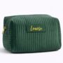Personalised Soft Velvet Toiletry Makeup Cosmetic Bag, thumbnail 8 of 9