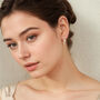 Sterling Silver Leaf Dangle Earrings, thumbnail 4 of 6