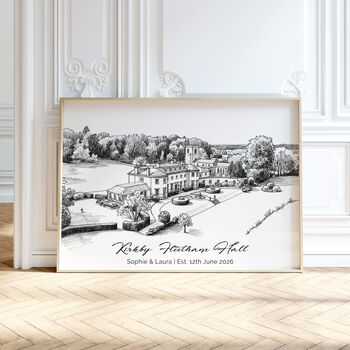 Personalised Home And Venue Pencil Drawing From Photo, 5 of 12