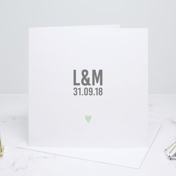 Bold Special Date Personalised Wedding Card, 3 of 4