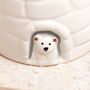 Personalised Novelty Igloo Christmas Ceramic Mug With Lid, thumbnail 4 of 4