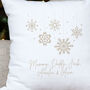 Personalised Christmas Icicle Cushion, thumbnail 2 of 2