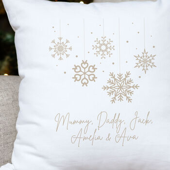 Personalised Christmas Icicle Cushion, 2 of 2