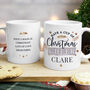 Personalised Cup Of Christmas Cheer Ceramic Mug, thumbnail 2 of 4