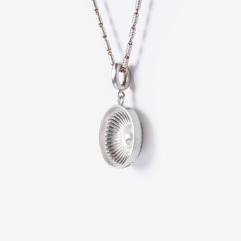 Patera Bowl Charm Clip On Silver Pendant, 5 of 7