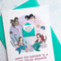 Personalised Mini Envelope Mermaid Birthday Card, thumbnail 6 of 8