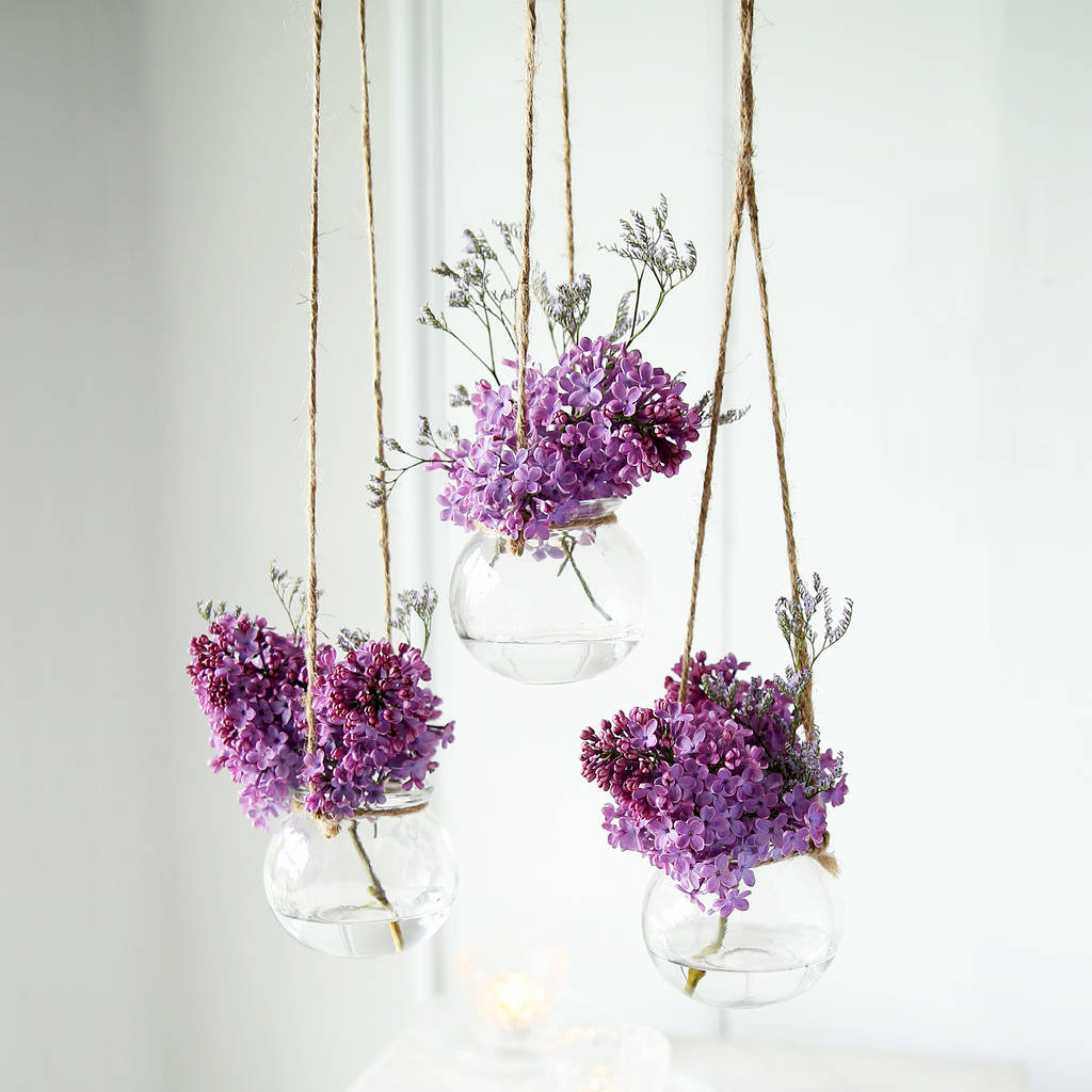 Little Hanging Round Glass Vase By Clem & Co