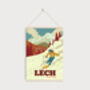 Lech Ski Resort Austria Travel Poster Art Print, thumbnail 6 of 8