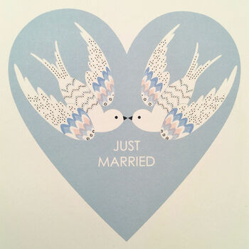 Just Married Wedding Card, 2 of 2