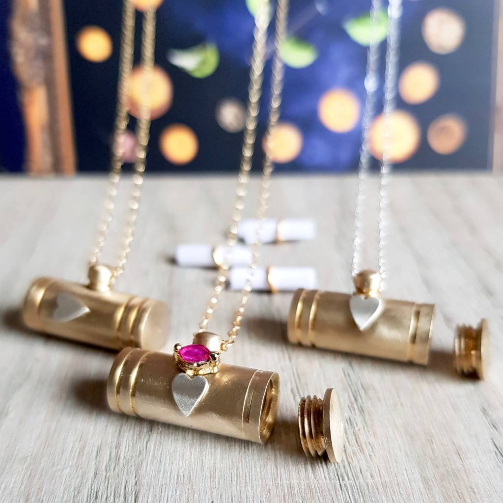 Secret Capsule Keepsake Pendant By Katie Weiner Jewellery