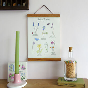 Spring Flowers Canvas Wall Hanging, 10 of 12
