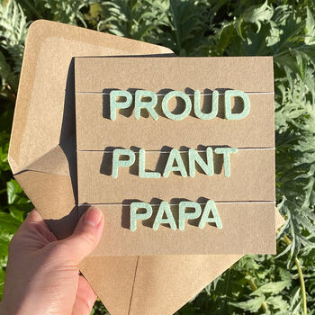 Proud Plant Papa / Mama Garland Card And Decoration, 2 of 4