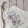 Personalised Apron, Watercolor Purple Baking Gift, thumbnail 1 of 5