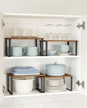 Set Of Two Spice Rack Cupboard Kitchen Shelf Organiser, 5 of 11