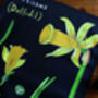 Illustrated Daffodil Tea Towel, thumbnail 2 of 3