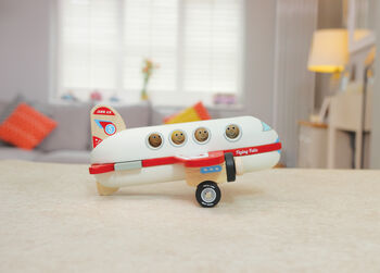 Retro Wooden Toy Propeller Passenger Plane, 2 of 6