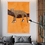 Leopard Wearing Sneakers Customisable Art Print, thumbnail 5 of 9