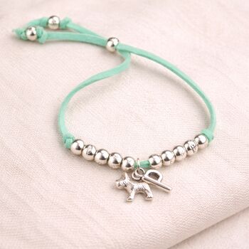 Girl's Personalised Suede Friendship Charm Bracelet, 6 of 12