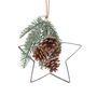 Cutout Star With Fir And Cone Decoration, thumbnail 2 of 3