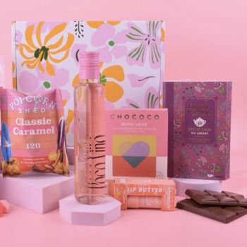 Sweet Treats And Rose Wine Gift Box, 2 of 2