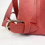 Medium Red Leather Backpack, thumbnail 6 of 8