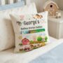 Kids Personalised Farm Book Pocket Cushion, thumbnail 1 of 3