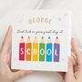 First Day At School Rainbow Pencil Card, thumbnail 1 of 7