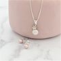 Pink Pearl Pendant With 6mm Stud Set, thumbnail 6 of 11
