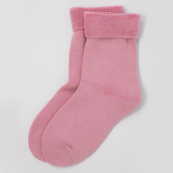 Plain Men's Bed Socks – Pink, 3 of 3