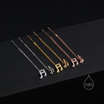 Mismatched Music Symbol Pull Through Threader Earrings, 2 of 10