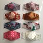Festive Upcycled Silk Lined Cotton Face Mask, thumbnail 6 of 12